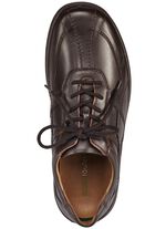 Waldl&auml;ufer, bekv&auml;ma herrskor med sn&ouml;rning, bredd H, med uttagbar fotb&auml;dd M&Ouml;RKBRUN