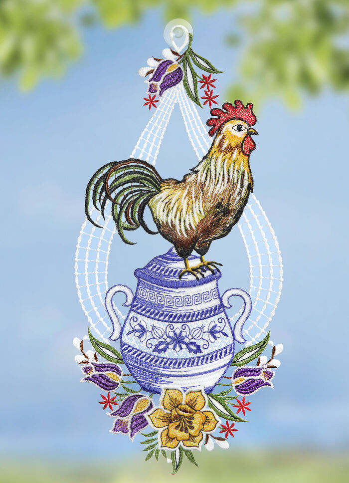 Fönsterbildstupp gjord av äkta Plauenspets 