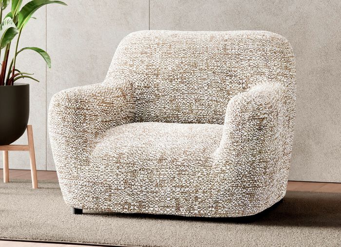 Bielastiska stretch&ouml;verdrag i mikrofiber BEIGE