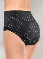 Paket med fem formade trosor med f&ouml;rst&auml;rkt magomr&aring;de 