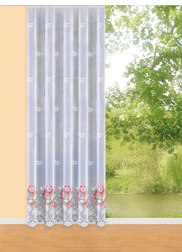 L&aring;nga persienner med universalskena WEISS-BUNT