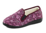 Varma damtofflor, bredd H, med ull, 