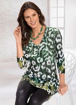 Skjorttunika i l&aring;ng form 