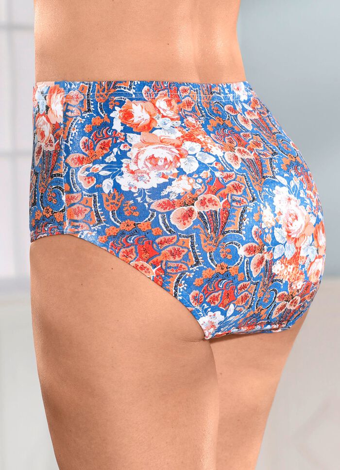 Paket med fem trosor med f&auml;rgglad tryckdesign 