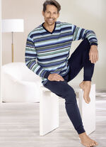 V-ringad pyjamas med manschetter 