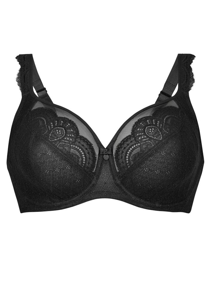 Rosa Faia bygel-bh med fin elastisk spets 