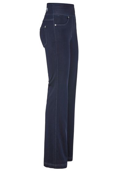 Yogajeans med utsv&auml;ngda ankelvidder 