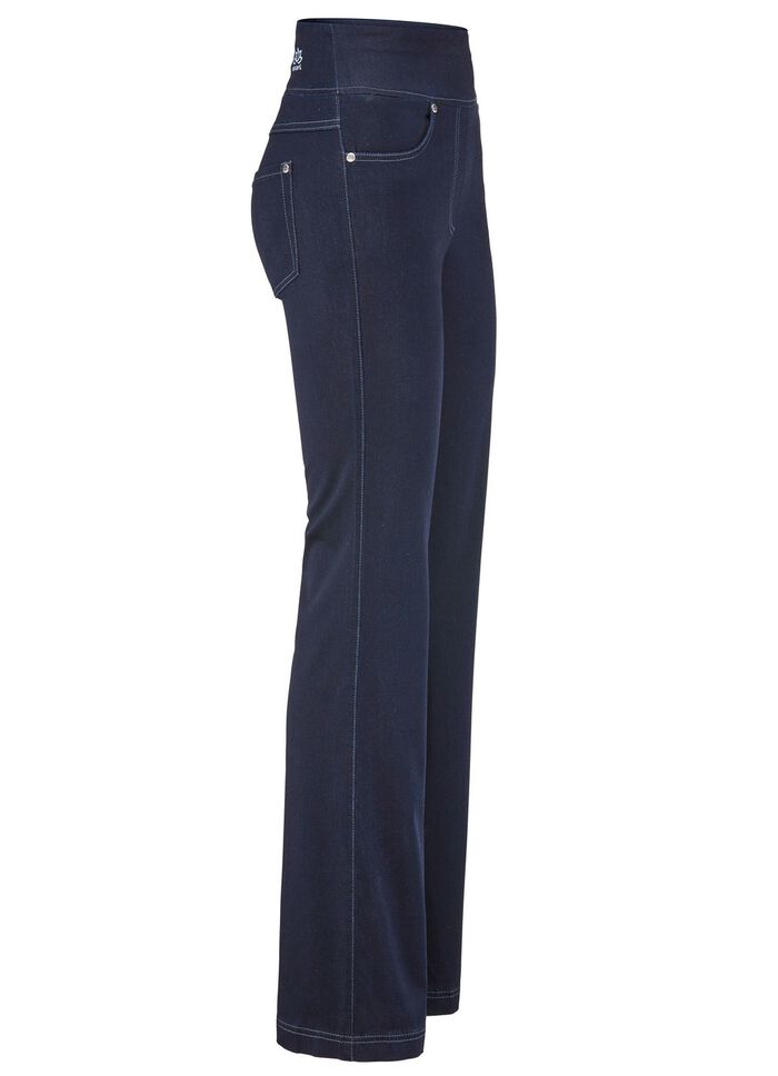 Yogajeans med utsv&auml;ngda ankelvidder 