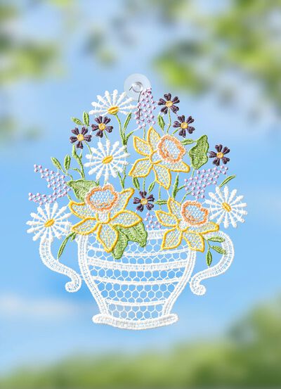 F&ouml;nsterbild gjord av &auml;kta Plauenspets 