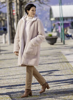 Vändbar kort kappa i oversized-look 
