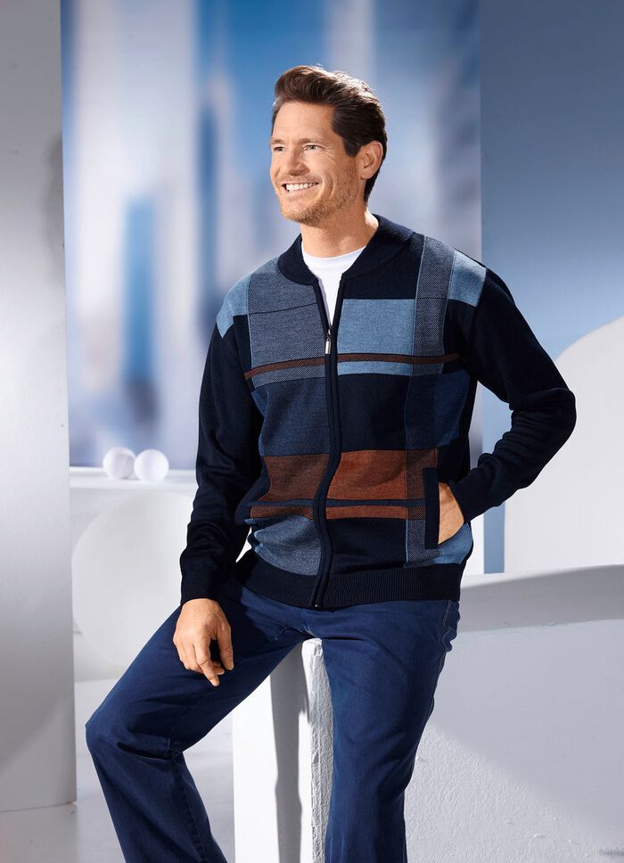 Jacka med dragkedja i 2 f&auml;rger 