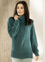 Tröja i riskornstickad