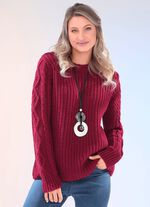 Tr&ouml;ja i grovstickad kvalitet 