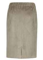 Kjol i mocka-look 
