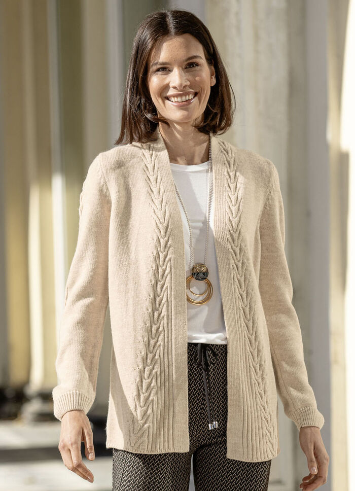 Cardigan med dekorativ struktur, 