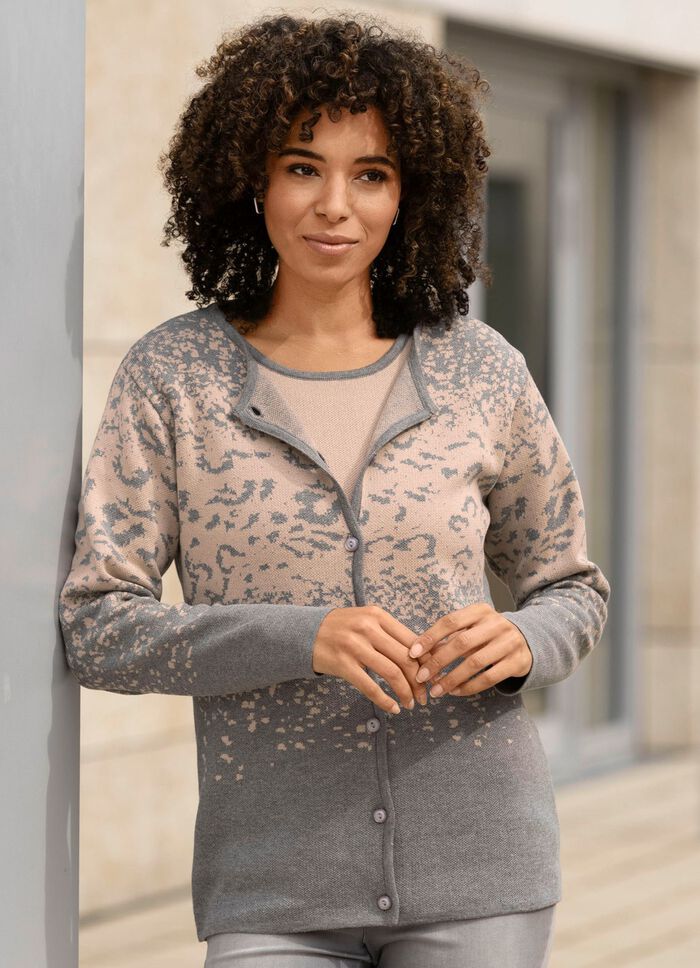 stickat twinset i jacquarddesign 