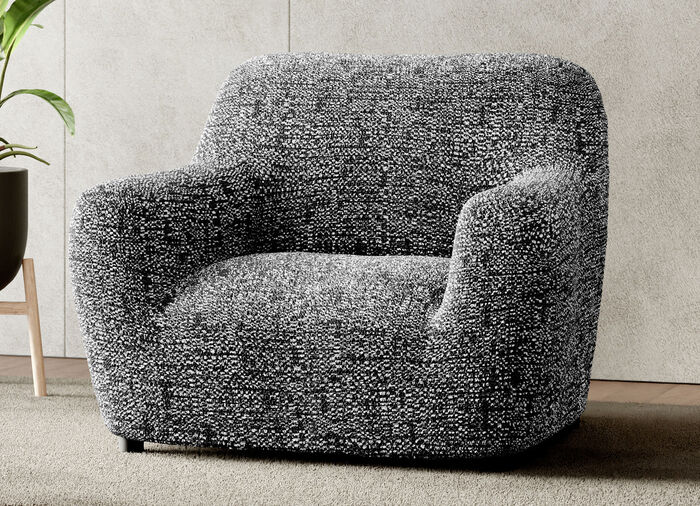 Bielastiska stretchöverdrag i mikrofiber ANTHRAZIT