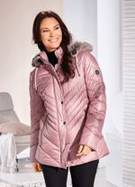 Jacka med dragkedja i sidoslitsarna 