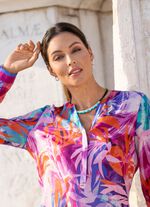 Halsband, 2 rader, med dekorativa p&auml;rlor 