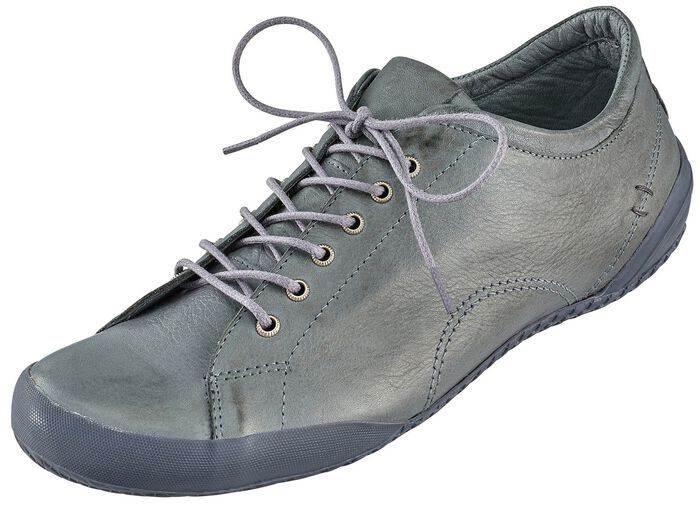 Andrea Conti, klassiska damskor med sn&ouml;rning, med uttagbar l&auml;dersula GRAFIT