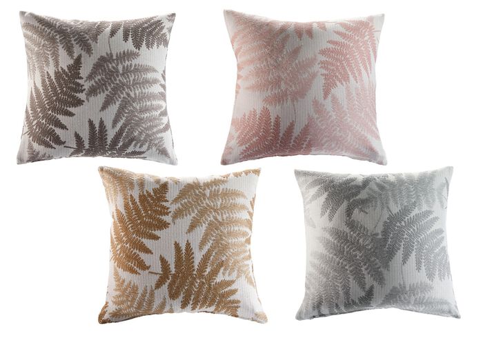 Överkast med naturliga bladmotiv GULD