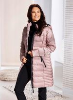 Kort kappa med avtagbar huva 