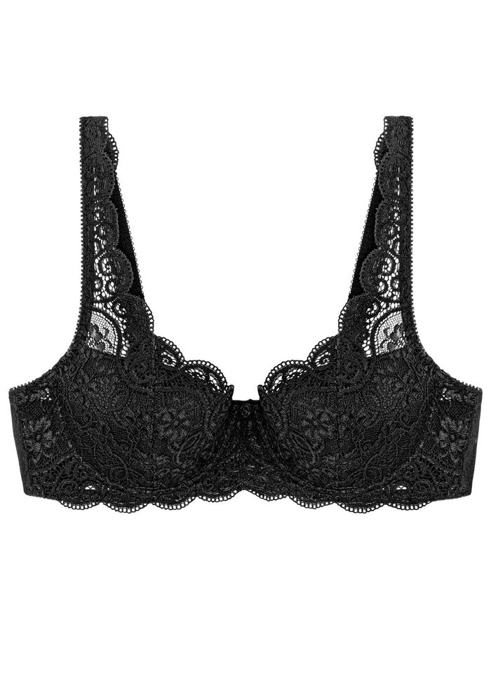 Triumph Amourette bygel-bh med elastisk spets SVART