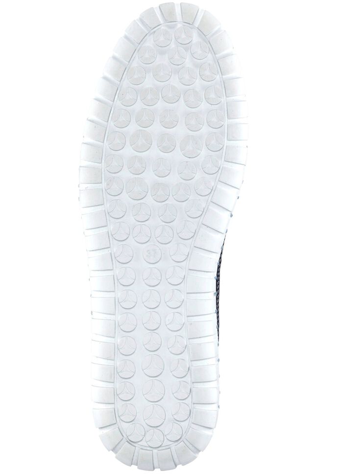 Gemini tofflor med somrigt perforerat kohudsnappaskinn MARIN