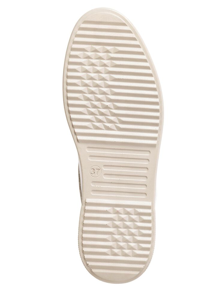 Gemini sneakers med dekorativ quiltning VIT