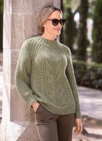 Tr&ouml;ja i fluffig, mjuk grovstickad 