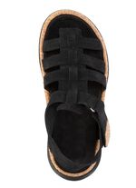 Sandal med st&aring;ngband med korkkanter 