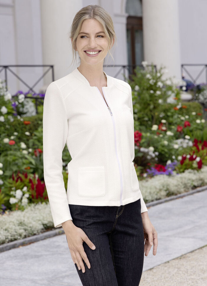 Blusjacka med st&aring;krage 