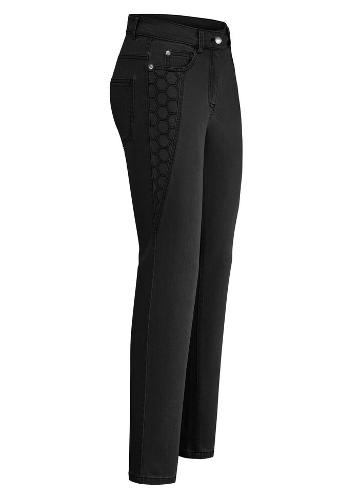 Jeans med vackra broderier 