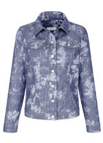 jeansjacka med knappslå 