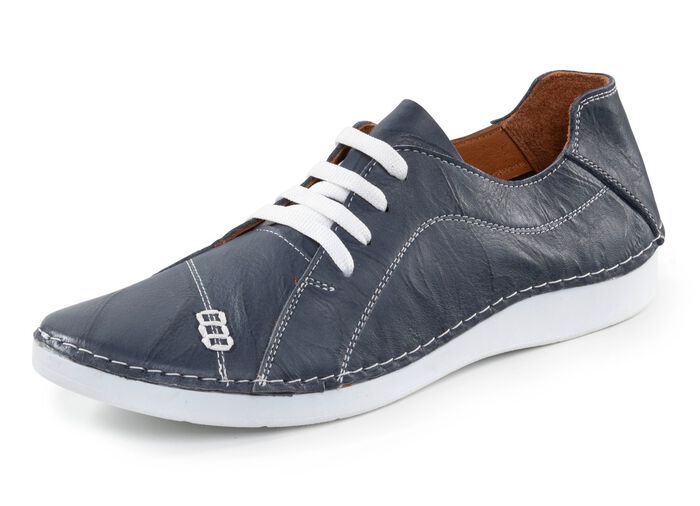 ELENA EDEN sn&ouml;rsko med skrynklig struktur och dekorativa s&ouml;mmar 