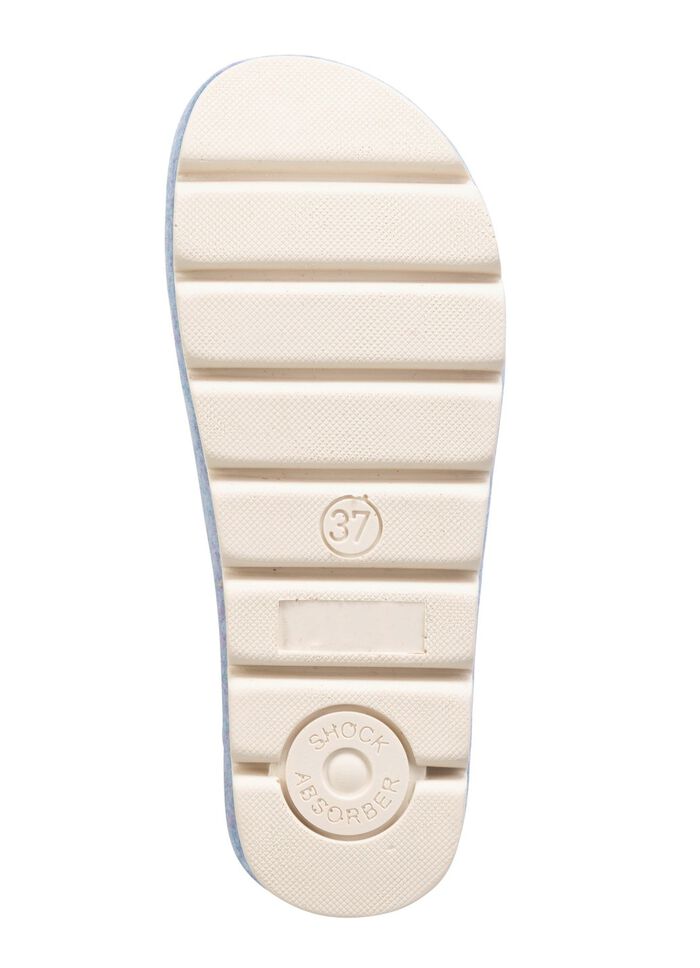 Laurina, trendiga damtofflor, vidd G, med anatomiskt formad fotb&auml;dd 