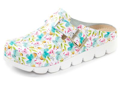 Klassiska damträskor med anatomiskt vadderad fotbädd 