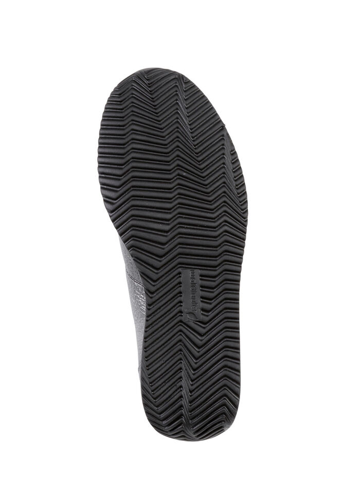 Waldläufer, lätta damsneakers, bredd H, med uttagbar fotbädd ANTIK SILVER