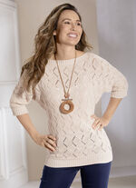 Fladdermusformad tröja SAND BEIGE