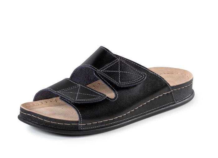 Mulor med kardborreband SCHWARZ