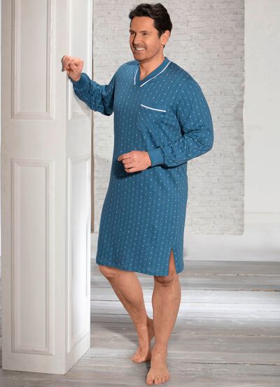 Nattlinne med V-ringning och br&ouml;stficka 