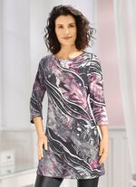 Stickad tunika i finstickad 