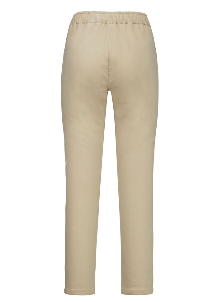 7/8 långa jeans BEIGE