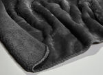 Supermysig filt i teddyfleece-kvalitet ANTHRAZIT