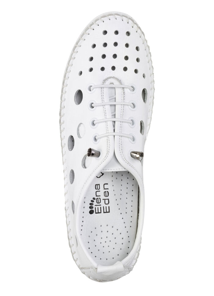 ELENA EDEN loafer i nappaläder VIT