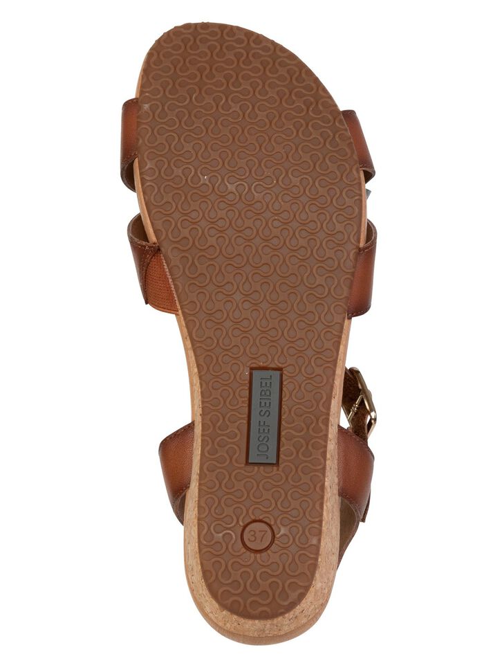 Josef Seibel, l&auml;tta damsandaler, vidd G, tillverkade av l&auml;der 