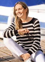 tröja i randig design 