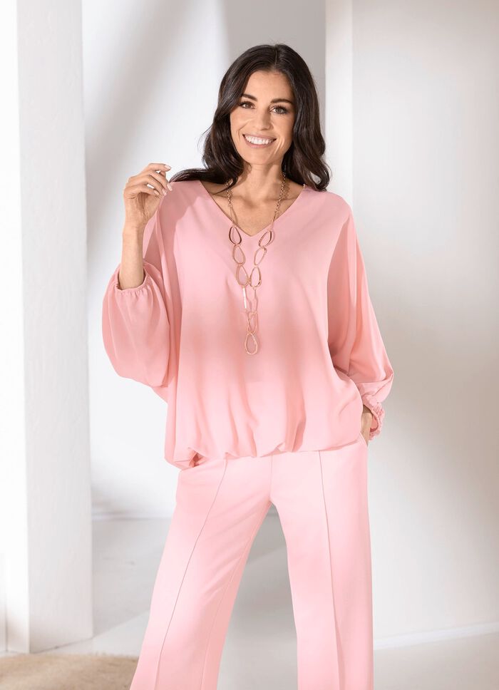 Tunika med raglan&auml;rmar 