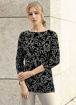 Skjorta med 3/4-&auml;rmar 