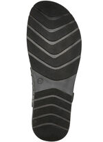 Gemini sandal med elastisk dekorativ snörning SVART